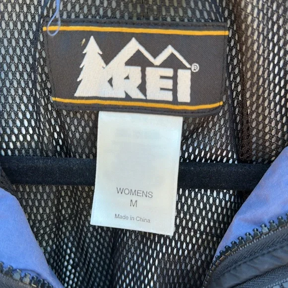 REI Lilac and Gray Rain Jacket with Water-Resistant Fabric and Hood - Picture 3 of 10